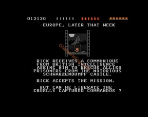 une photo d'Ã©cran de Rick Dangerous sur Commodore Amiga